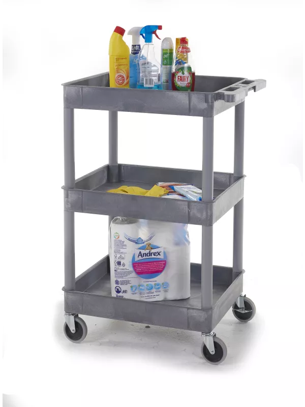 GPC Plastic Multi Purpose Trolleys - 3 Shelf Trolley
